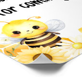 Oh Babee Bee Baby Shower Thanks for 来's ポスター (角)