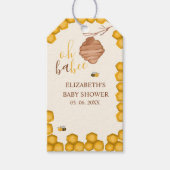Oh Babee Honeycomb Bee - Baby Shower Gifts ギフトタグ (正面)