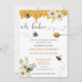 Oh Babee Water Colorハニカムビーシャワー 招待状 (正面)
