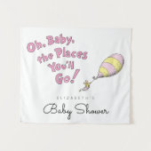 Oh, Baby, あなたの行く場所 ベイビーシャワー タペストリー (正面(横))