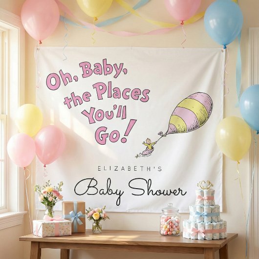 Oh, Baby, あなたの行く場所 ベイビーシャワー タペストリー