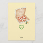 Oh Baby、ピザ＆パシフィア ベビーシャワー 招待状 (裏面)