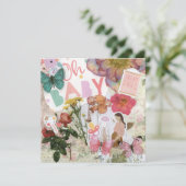 Oh Baby! ベビーシャワーフラットグリーティングカード (スタンド正面)