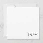 Oh Baby! ベビーシャワーフラットグリーティングカード (裏面)