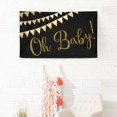 Oh Baby ベビーシャワー 横断幕 (インサイチュ)