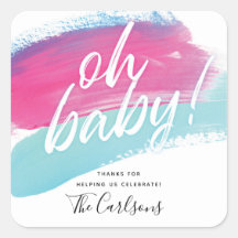 Oh Baby ペイントスウォッシュステッカー