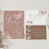 Oh Baby ミニマルベイビーシャワー招待状 招待状