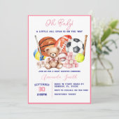 Oh Baby ALL STAR SPORT Baby Shower Invitation 招待状 (スタンド正面)