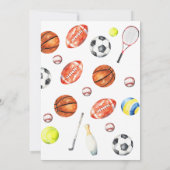 Oh Baby ALL STAR SPORT Baby Shower Invitation 招待状 (裏面)