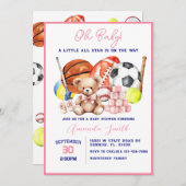 Oh Baby ALL STAR SPORT Baby Shower Invitation 招待状 (正面/裏面)