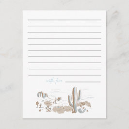 Oh Baby Cowboy Baby Shower Advice  ノートカード