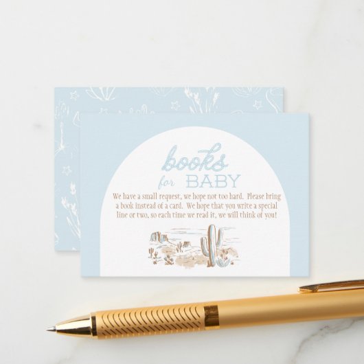 Oh Baby Cowboy Books for Baby エンクロージャーカード (正面/裏面インサイチュ)