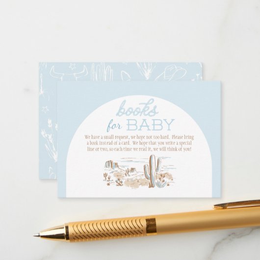 Oh Baby Cowboy Books for Baby エンクロージャーカード (正面/裏面インサイチュ)