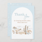 Oh Baby Cowboy Flat Thank You Card サンキューカード (正面/裏面)