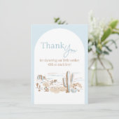 Oh Baby Cowboy Flat Thank You Card サンキューカード (スタンド正面)