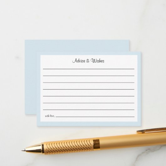 Oh Baby Cowboy Shower Advice and Wishes Enclosure エンクロージャーカード (正面/裏面インサイチュ)