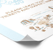 Oh Baby Cowboy Shower Diaper Raffle ポスター (角)