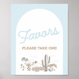 Oh Baby Cowboy Shower Favor ポスター