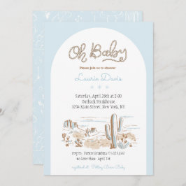 Oh Baby Cowboy Shower Invitation 招待状