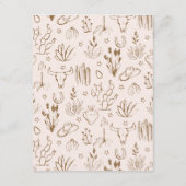 Oh Baby Cowgirl Baby Shower Advice  ノートカード (裏面)