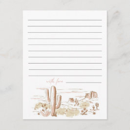 Oh Baby Cowgirl Baby Shower Advice  ノートカード