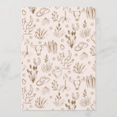 Oh Baby Cowgirl Baby Shower Advice for Parents ノートカード (裏面)