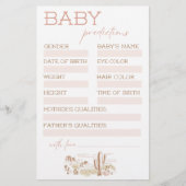 Oh Baby Cowgirl Baby Shower Predictions (正面)