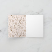 Oh Baby Cowgirl Folded Thank You Card サンキューカード (内部)