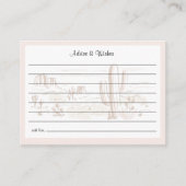 Oh Baby Cowgirl Shower Advice and Wishes エンクロージャーカード (正面)