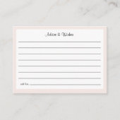 Oh Baby Cowgirl Shower Advice and Wishes Enclosure エンクロージャーカード (正面)