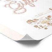 Oh Baby Cowgirl Shower Cards & Gifts ポスター (角)