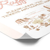 Oh Baby Cowgirl Shower Diaper Raffle ポスター (角)