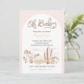 Oh Baby Cowgirl Shower Invitation 招待状 (スタンド正面)