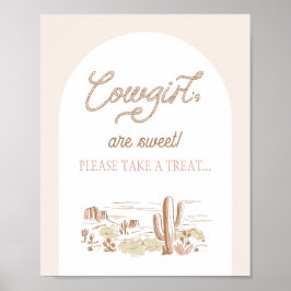 Oh Baby Cowgirl Shower Rope Favor ポスター