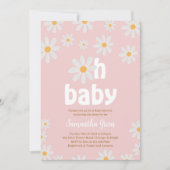Oh Baby Daisy ベビーシャワー 招待状 (正面)