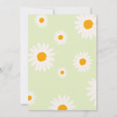 Oh Baby Daisy Baby Shower 招待状 (裏面)