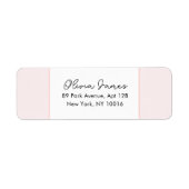 Oh Baby Elegant Script Pink Address Labels ラベル (正面)