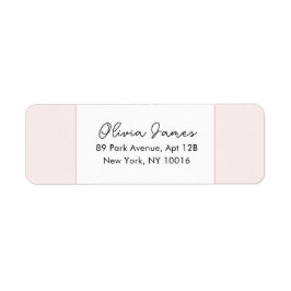 Oh Baby Elegant Script Pink Address Labels ラベル