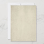 Oh Baby Elegant Swan Bow Crown Flowers  招待状 (裏面)