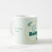 Oh Baby Eucalyptus Leaves Baby Shower コーヒーマグカップ (正面左)