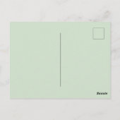 Oh Baby Eucalyptus Leaves  Baby Shower ポストカード (裏面)