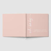 Oh Baby Girl Pink Baby Shower Guest Book ゲストブック (全面)