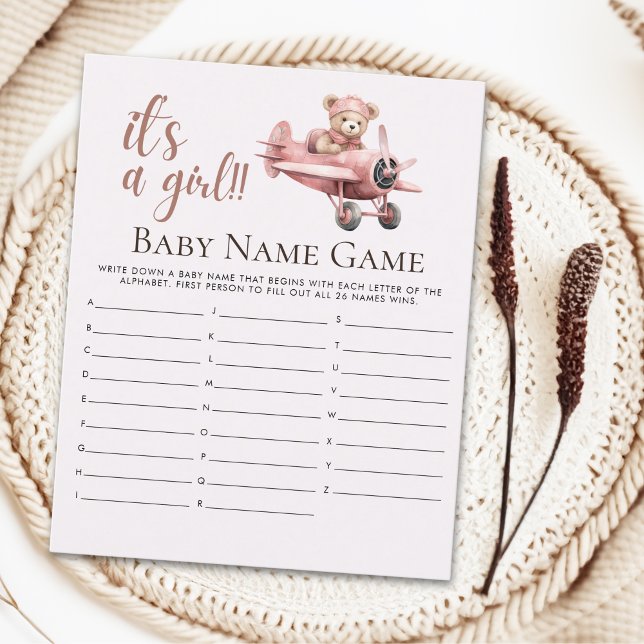 Oh Baby Girl, Pink Teddy Bear Baby shower (クリエイターアップロード済み)