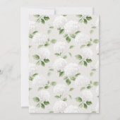 Oh Baby Hydrangea Vintage Baby Shower 招待状 (裏面)