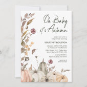 「Oh Baby It's Autumn」秋のかぼちゃの赤ちゃんお披露目会 招待状 (正面)