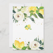 Oh Baby Lemon Floral Baby Shower Invitation 招待状 (裏面)