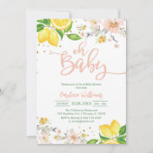 Oh Baby Lemon Squeez Baby Shower Invitation 招待状 (正面)
