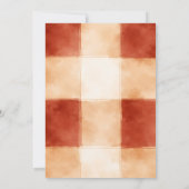 Oh Baby! Little Meatball Red Gingham Baby Shower 招待状 (裏面)