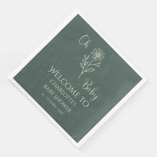 Oh Baby Minimalist Wildflower Baby Shower (コーナー)