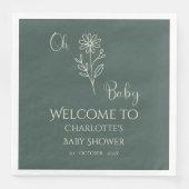 Oh Baby Minimalist Wildflower Baby Shower (正面)